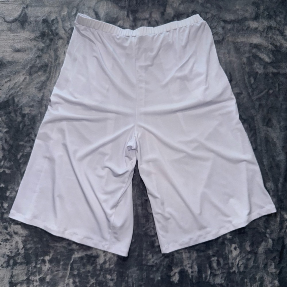 Slinky Brand Wide Leg Pull On Lounge Pants Women's Size L White Style# 7402-M15 - Picture 2 of 4